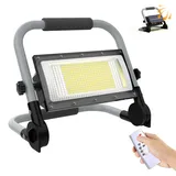 ERAY Solar 10000LM LED Baustrahler Akku 12000mAh mit 5 Lichtmodi