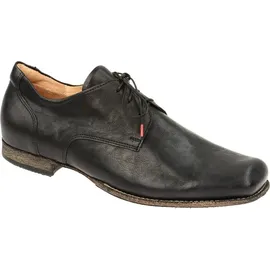 THINK! Herren GURU chromfrei gegerbte nachhaltige Halbschuhe, Schwarz 0010