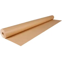 Clairefontaine Braunes Kraftpapier gerippt 70g, Rolle 350x1m - Kraft braun 304101C