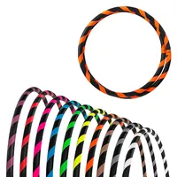 Faltbarer Anfänger Hula Hoop Reifen, Ø105cm, NEON-ORANGE