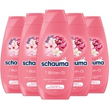 Schwarzkopf Schauma Reparatur-Shampoo 7 Blüten-Öl (400 ml), Haarshampoo glättet und repariert jede Haarsträhne, Repair Shampoo für trockenes & erschöpftes Haar