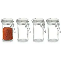 Zeller Gewürzglas mini 4,5 x 4,5 x 8,4 cm 4 St.