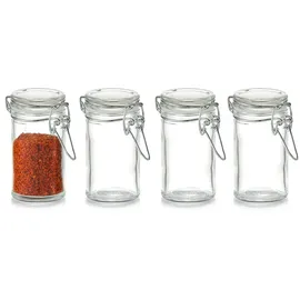 Zeller Gewürzglas mini 4,5 x 4,5 x 8,4 cm 4 St.