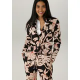 Aniston SELECTED Jerseyblazer floral Schwarz 40