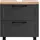 WELLTIME Waschbeckenunterschrank 2 Schubladen 60 x 55 cm Grau