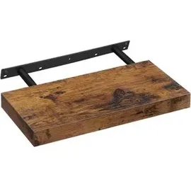 VASAGLE Wandregal 20 x 40 x 3,8 cm Rustikales Braun