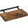 VASAGLE Wandregal 20 x 40 x 3,8 cm Rustikales Braun