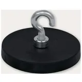 Eichner Magnethaken schwarz, Metall Ø 4,3 x 6,0 cm, 5 St.