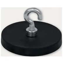 Eichner Magnethaken schwarz, Metall Ø 4,3 x 6,0 cm, 5 St.