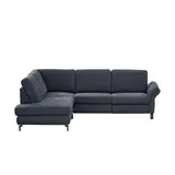 Max Schelling Eckcouch Flachgewebe 3-Sitzer Blau