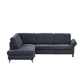 Max Schelling Eckcouch Flachgewebe 3-Sitzer Blau