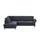 Max Schelling Eckcouch Flachgewebe 3-Sitzer Blau
