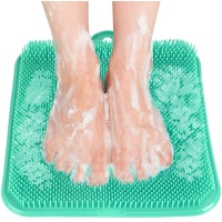 Newthinking Fußschrubber für die Dusche, Massagegerät, Peeling, Fußmassagegerät, Spa mit Saugnapf, verbessert die Durchblutung und reduziert Fußschmerzen (grün)