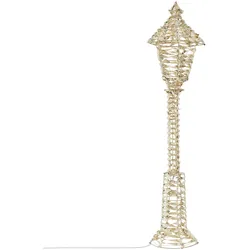 ECD Germany LED Weihnachtslaterne Weihnachtsbeleuchtung Timer Weihnachtsdeko Warmweiß 90 cm