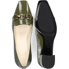Henry Stevens Fay P55 Damen Gr. 39 (EU) - in grün, Lackleder, Schuhe Pumps, Damen Absatzschuh elegant handgefertigt, Lederschuh
