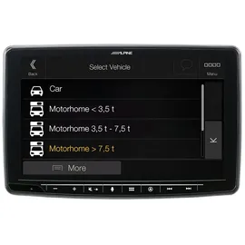 Alpine INE-F904TRA | Navigationssystem mit 9-Zoll Touchscreen für Ford Transit Custom mit 1-DIN-Einbaugehäuse, DAB+, Apple CarPlay und Android Auto Unterstützung und mehr