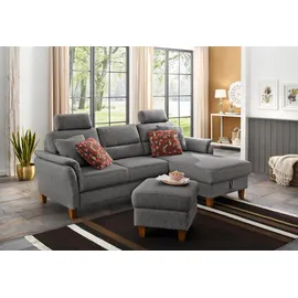 Home Affaire Polsterhocker Palmera 58 x 48 x 58 cm grau