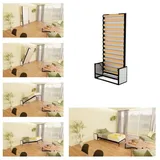 WallBedKing Schrankbett WallBedKing Schrankbett – Platzsparendes Vertikales Wandbett 200 cm 90 cm