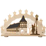 Saico Original HGD 3D-Lichterbogen Altstadtromantik, mit LED-Beleuchtung, ca. B66/H41/T6 cm