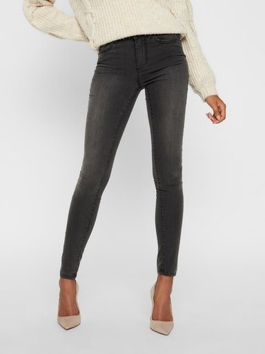 Vero Moda Skinny-fit-Jeans VMTANYA MR S PIPING JEANS VI207 GA NOOS grau XXL (44)