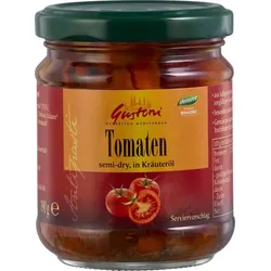 Gustoni Halbgetrocknete Tomaten in Kräuteröl bio