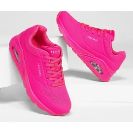 SKECHERS Uno Night Shades hot pink durabuck 38