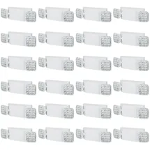 Vevor 24er-Pack kommerzielle Notbeleuchtung, 3 W, weiße LED-Notausgangsbeleuchtung mit 180-Minuten-Backup-Batterie, verstellbarer 2-LED-Quadratkopf, Decken- oder Wandmontage für Stromausfälle in Unternehmen