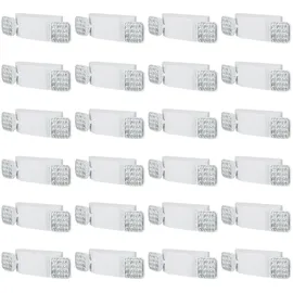 Vevor 24er-Pack kommerzielle Notbeleuchtung, 3 W, weiße LED-Notausgangsbeleuchtung mit 180-Minuten-Backup-Batterie, verstellbarer 2-LED-Quadratkopf, Decken- oder Wandmontage für Stromausfälle in Unternehmen