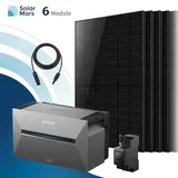 Balkonkraftwerk 3000 Watt mit Speicher Anker SOLIX Solarbank 3 E2700 Pro mit 6x500Wp Solarmodule und MC4 Solarkabel  Set - 3000Wp ‚Äì 6 Module / Ohne Erweiterungsakku / Ohne HAL
