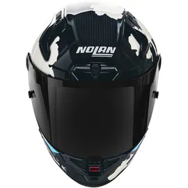 Nolan X-804 RS Ultra Carbon Dunkelblau/Weiß/Hellblau S