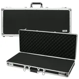 HMF 14444-02 Alu Waffenkoffer, Gewehrkoffer, Zahlenschloss, Rasterschaumstoff, 82 x 36 x 12 cm