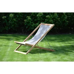 Outdoor Deckchair Nizza weiß