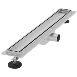 luxebath Duschrinne 60 cm 2in1 befliesbar Edelstahl Silber