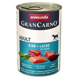 Animonda GranCarno Adult Rind + Lachs mit Spinat 12 x 400 g