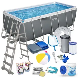 BESTWAY Rahmen-Gartenpool 412 x 201 x 122 cm inkl. Filterpumpe