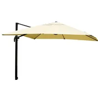 Mendler Gastronomie-Ampelschirm HWC-A96 300 x 400 cm creme inkl.