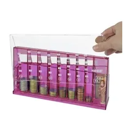 HMF 4710-15 Münzsortierer Euro Spardose 24 x x cm, pink