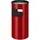 V-Part Ascher-Papierkorb 50 Liter, rot