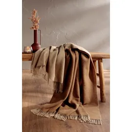 Biederlack Kuscheldecke 150 x 200 cm Beige/Braun