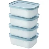 Tupperware Gefrierdosen-Set  4 x 450 ml , blau , Kunststoff , Maße (cm): B: 12 H: 15,5 T: 14,5