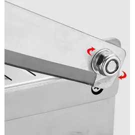 TOPCHANCES Manuell Fleischschneidemaschine, Handbuch Rippen Fleischschneider Biltong Slicer für Kräuter Ginseng Nougat Speck Schinken Gemüse Hauskochen