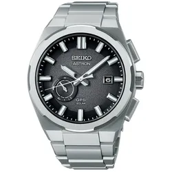 Unisex-Uhr Seiko ASTRON Mod. SOLAR GPS Silberfarben