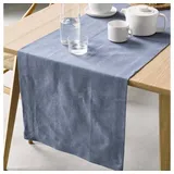 Marc O'Polo Marc O Polo Tischläufer Akalla Smoke-Blue, 50x250 cm
