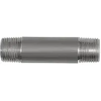 Riegler Rohrdoppelnippel, R 2, Länge 120 mm, Edelstahl 1.4571