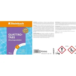 Steinbach Quattrotabs 200g langsamlöslich, 1.00kg (0752601TD08)