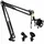 Pyle Audio Pyle Mikrofon Arm, Ausziehbarer Tisch- Scherenarm mit Schockmount & Halterclips, mit Adapter Kompatibel mit Blue Snowball, HyperX QuadCast/SoloCast, Für Podcast, Streaming, Gaming, Home Studio