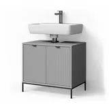 livinity Waschtischunterschrank 70 x 63 x 45,1 cm Grau