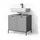 livinity Waschtischunterschrank 70 x 63 x 45,1 cm Grau
