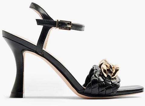 Sandalette - Damen - schwarz