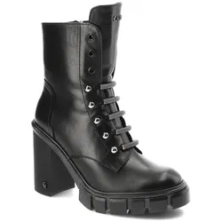 Schwarze Stiefeletten Carinii Elegante Damenschuhe Mit Absatz, 37